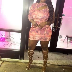 Boohoo Dress One Sleeve Dress